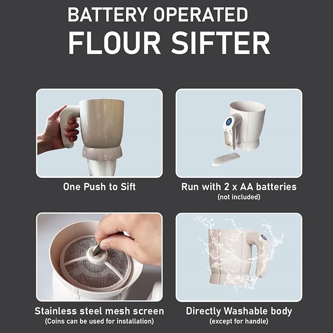 Battery Operated Flour Sifter